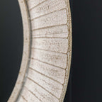 Furna Round Mirror Distressed Cream