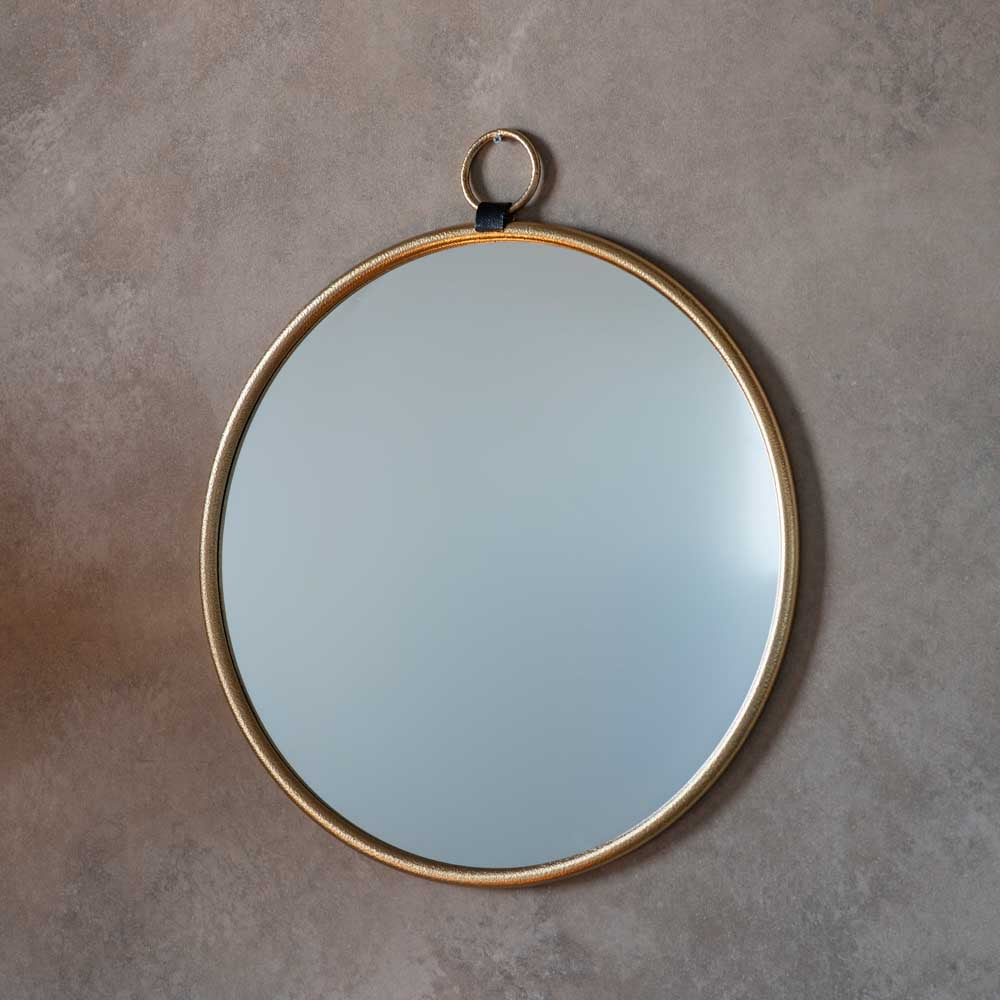 Cloud Gold Round Mirror