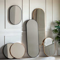 Oakland Mirror Round Black