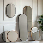 Oakland Mirror Round Black