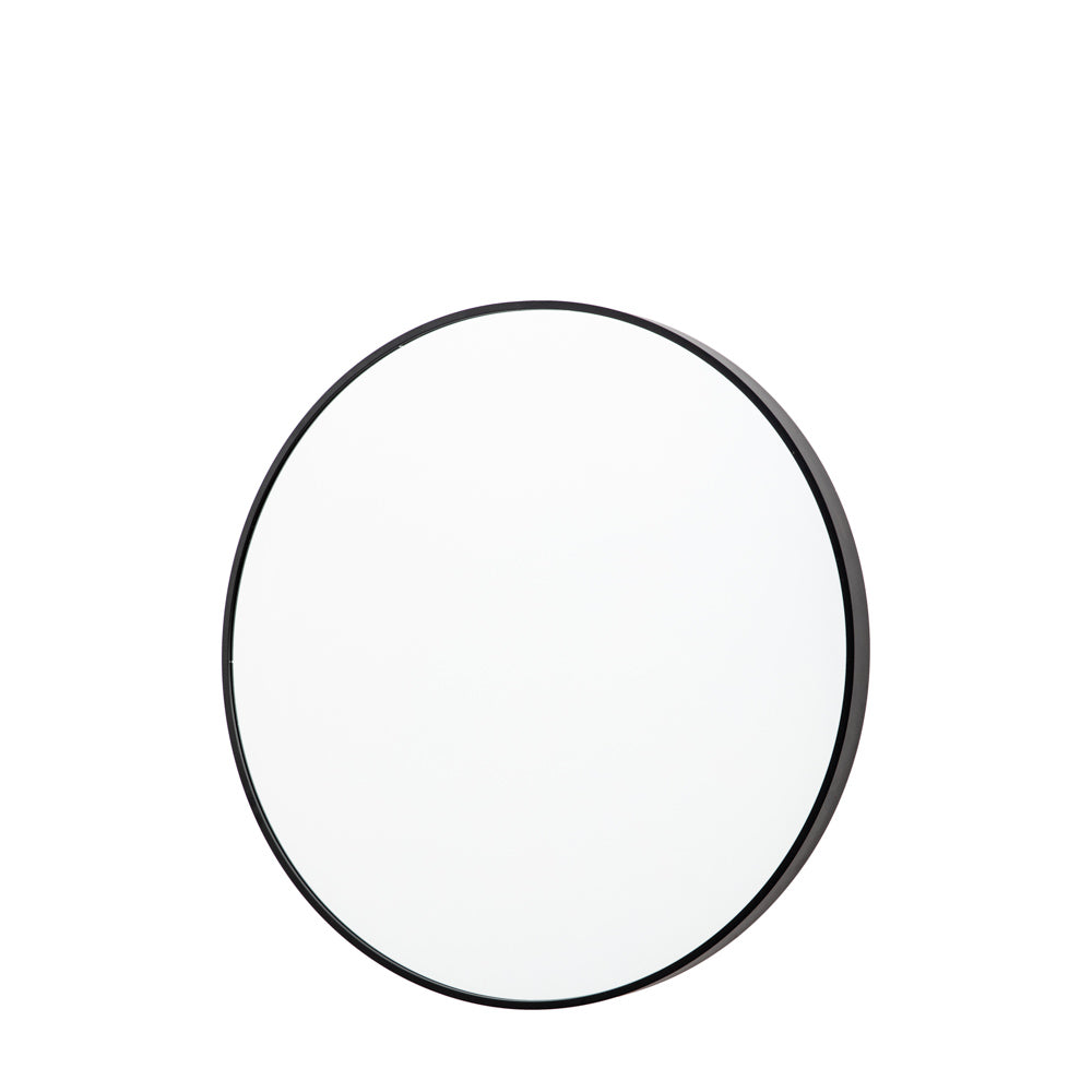 Oakland Mirror Round Black