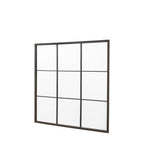 Oaksey Mirror Black Large