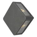 Weiss Outdoor 4 Light Wall Light Square Matt Grey Glass IP65 LED<br>Matt Grey