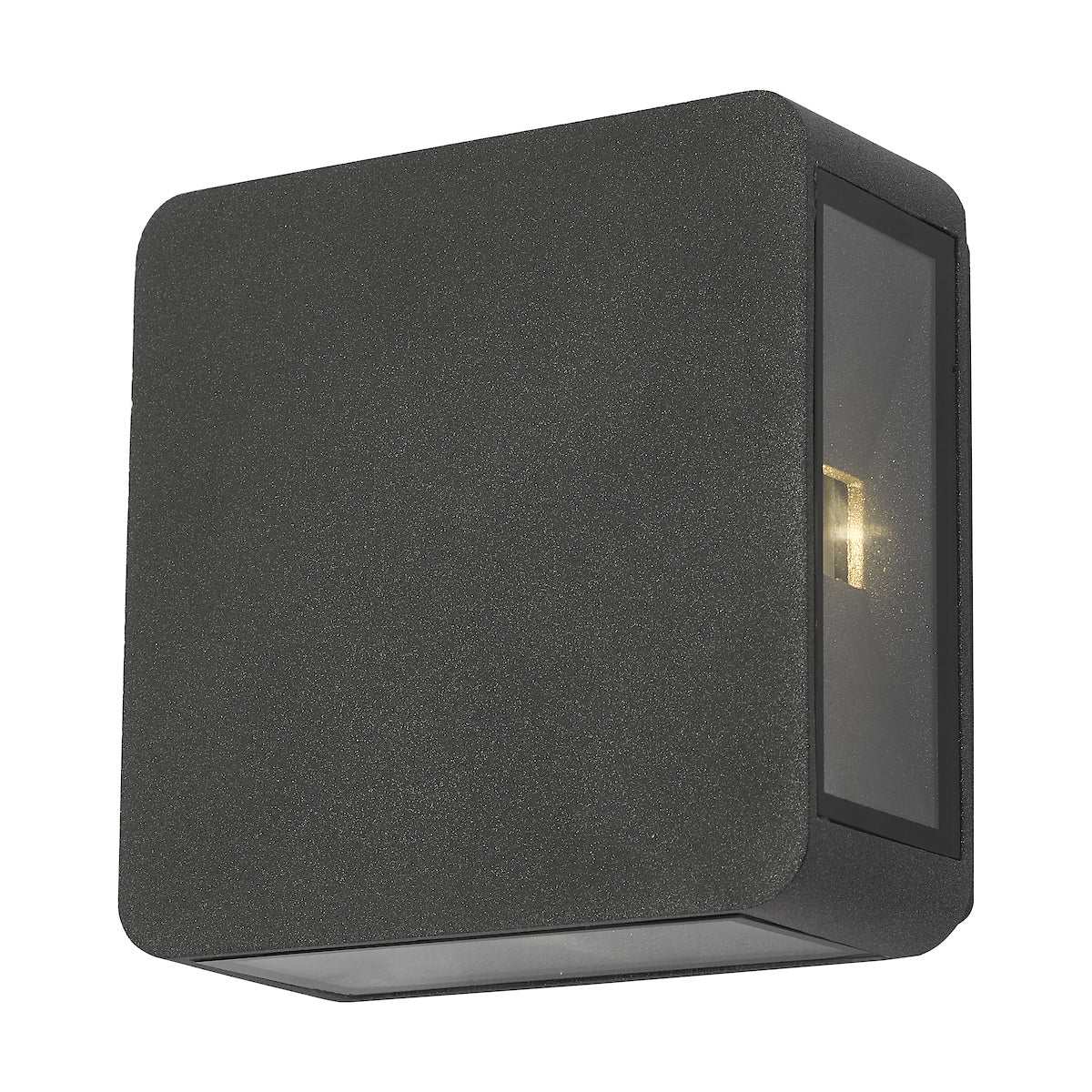 Weiss Outdoor 4 Light Wall Light Square Matt Grey Glass IP65 LED<br>Matt Grey