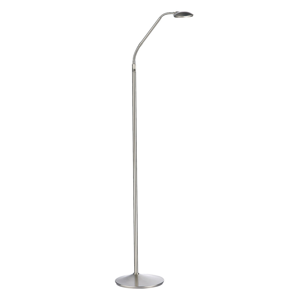 Wellington Task Floor Lamp Satin Chrome LED<br>Satin Chrome