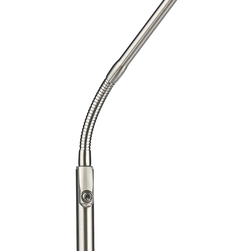 Wellington Task Floor Lamp Satin Chrome LED<br>Satin Chrome