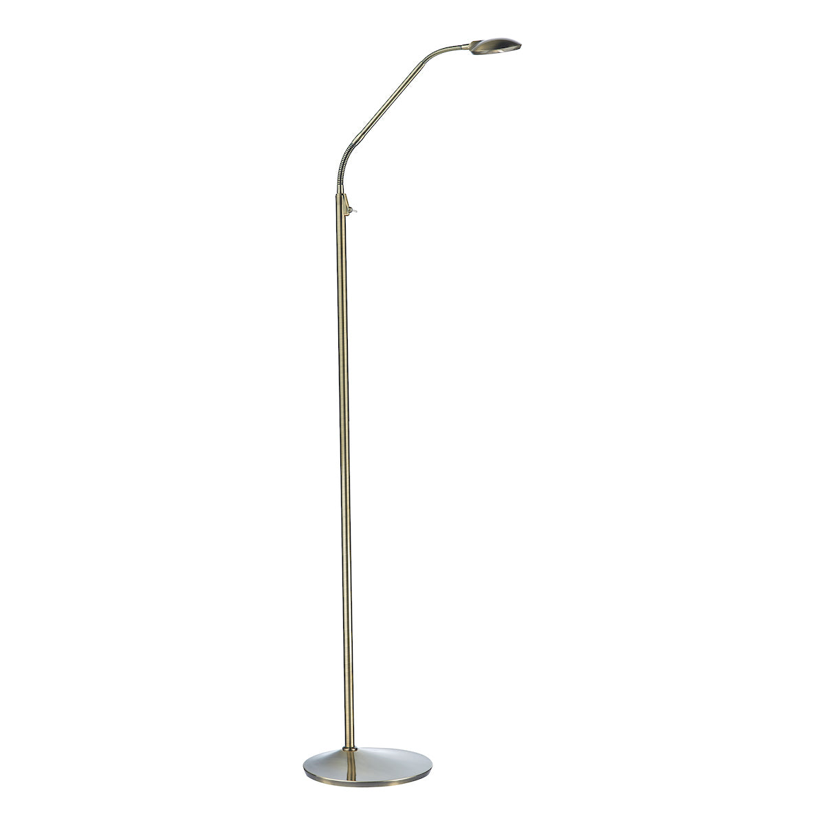 Wellington Task Floor Lamp Antique Brass LED<br>Antique Brass