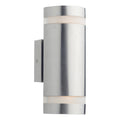 Wessex Outdoor 2 Light Wall Light Stainless Steel LED IP44<br>Polished Stainless Steel