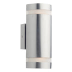 Wessex Outdoor 2 Light Wall Light Stainless Steel LED IP44<br>Polished Stainless Steel