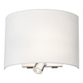 Zala White Linen Tapered Drum Shade 20cm<br>White