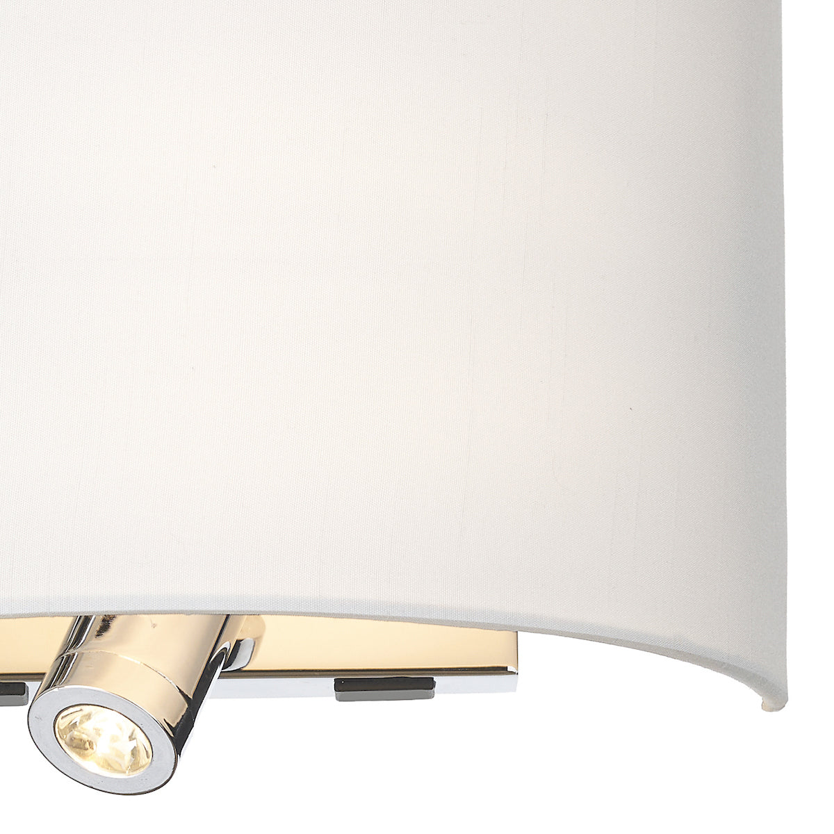 Zala White Linen Tapered Drum Shade 20cm<br>White