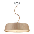 Wheel 3 Light Pendant Taupe Frosted Glass<br>Taupe