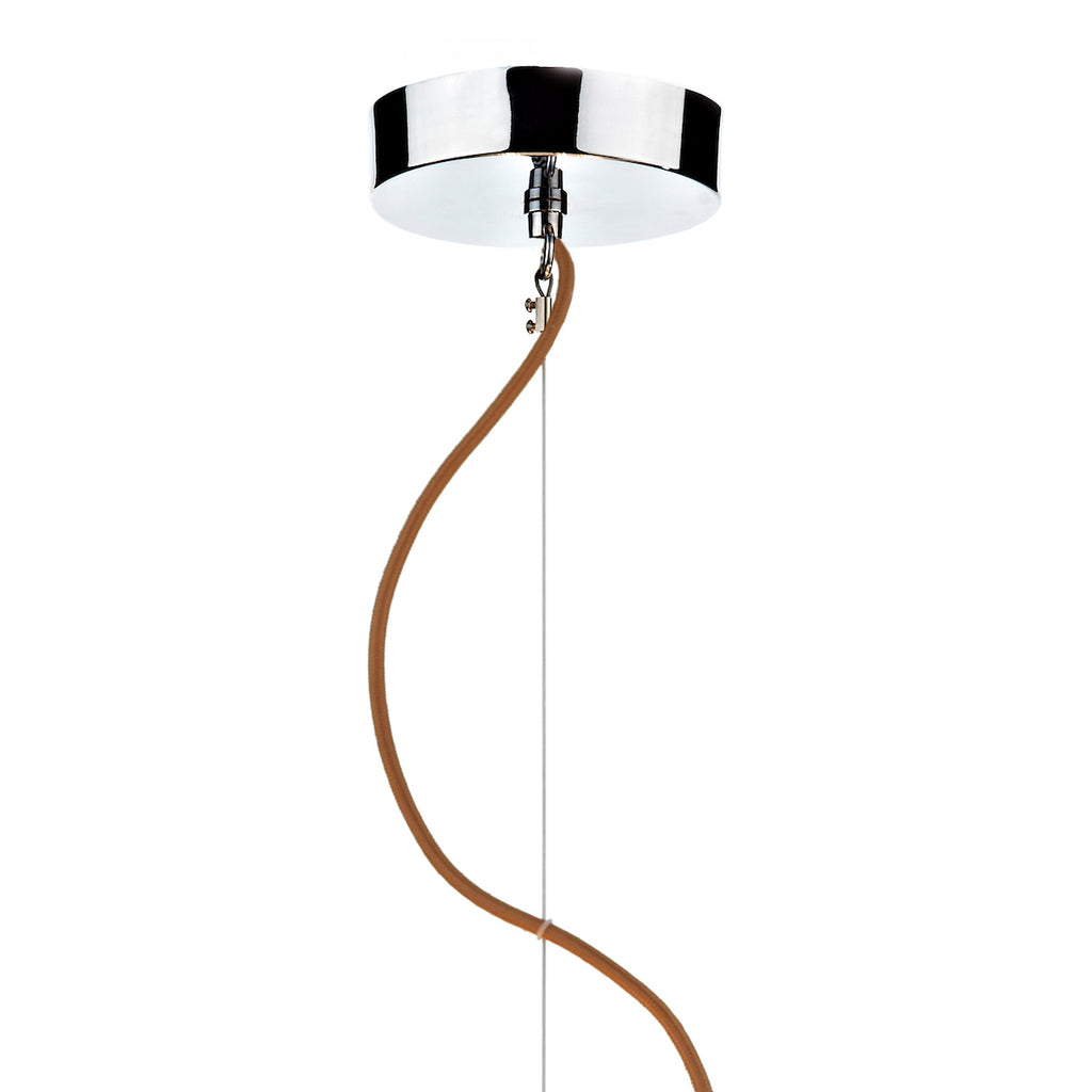 Wheel 3 Light Pendant Taupe Frosted Glass<br>Taupe