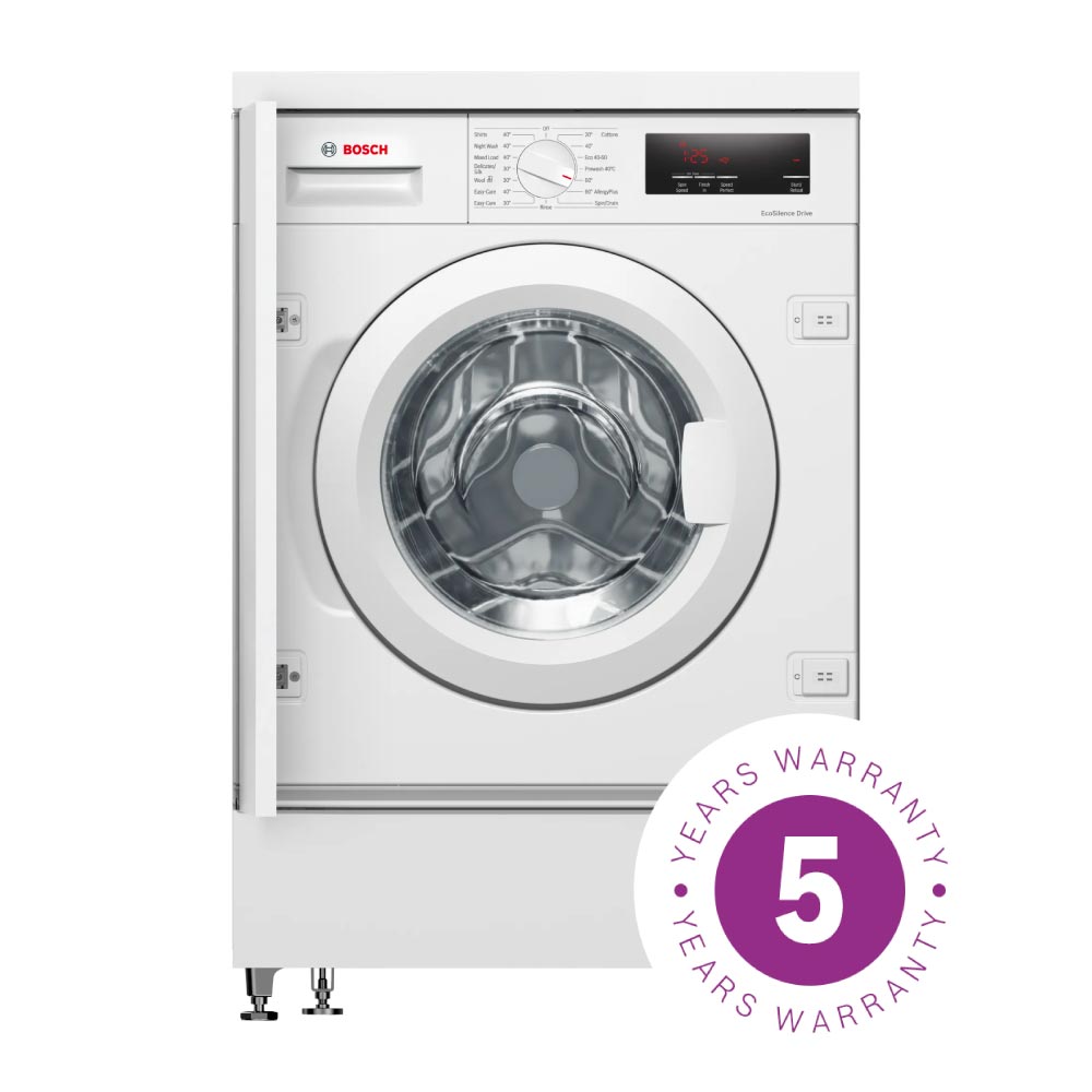 Bosch WIW28302GB 8kg 1400 Spin Integrated Washing Machine - White
