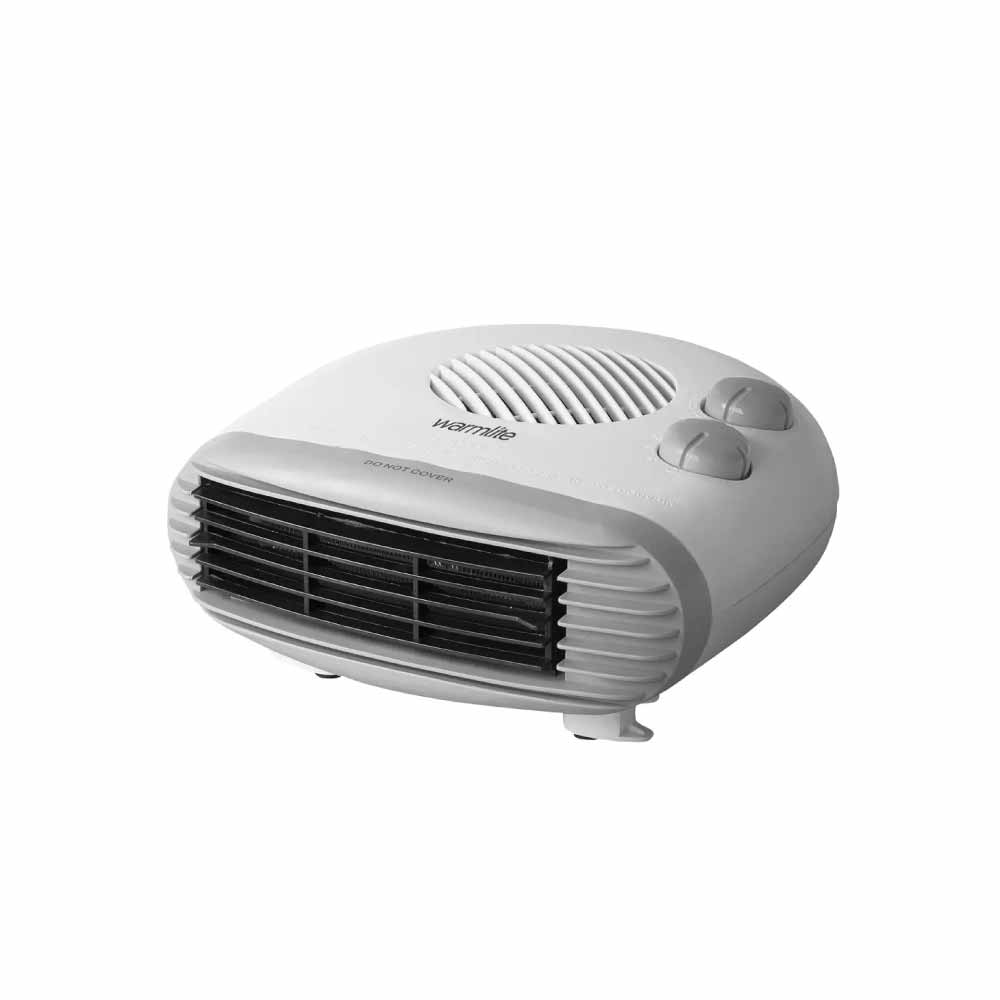Warmlite WL44004 2kW Portable Flat Fan Heater - White
