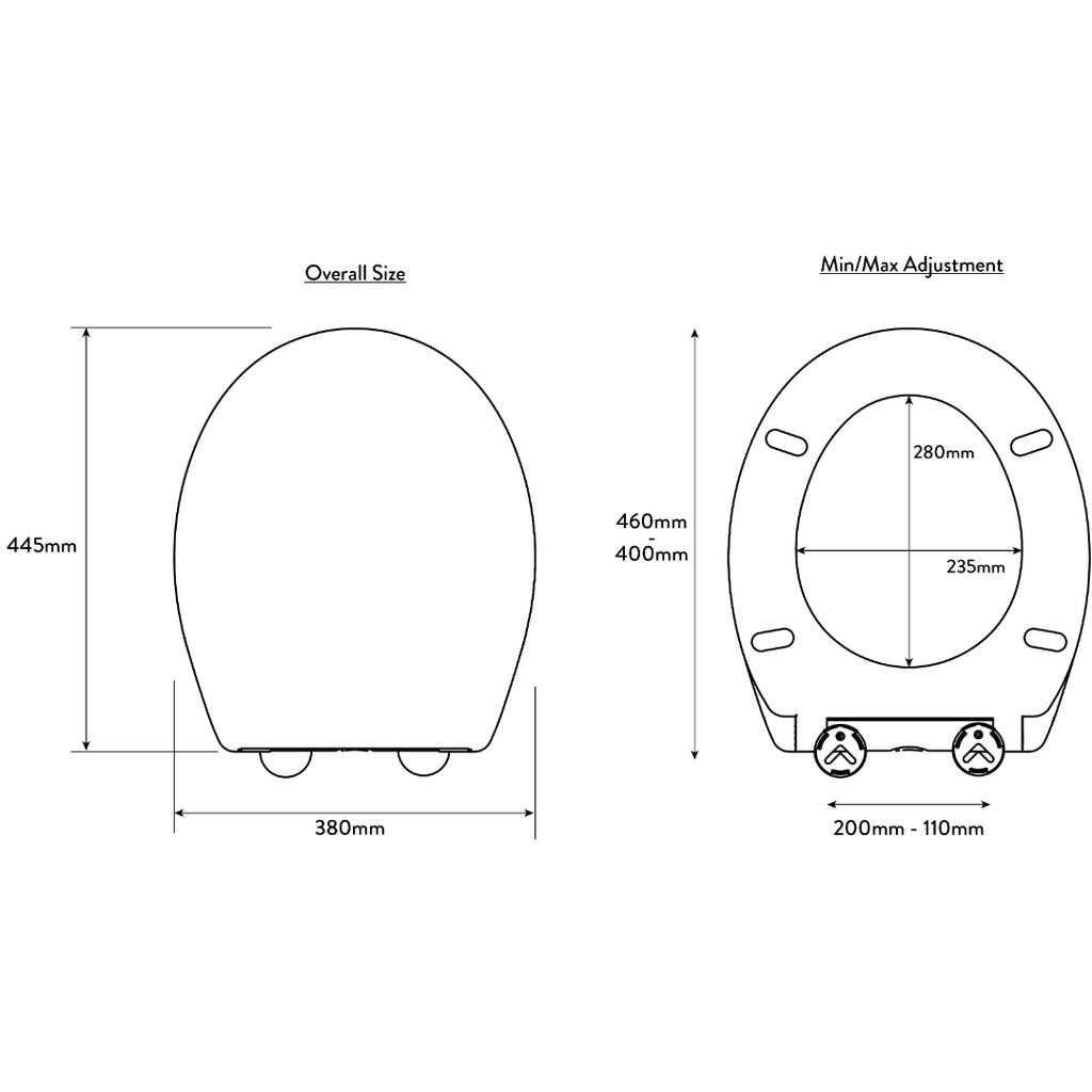 Croydex Constance Soft Close Toilet Seat - White