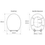 Croydex Rutland Toilet Seat - Solid Oak