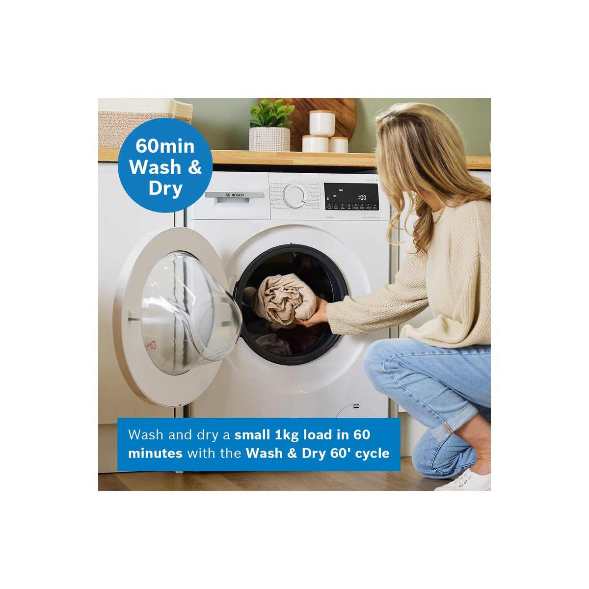 Bosch WNA144V9GB 9kg/5kg Series 4 Washer Dryer – WHITE