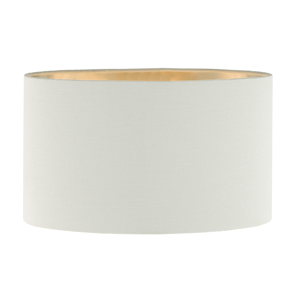 Wyatt Ivory Linen Oval Shade 31cm<br>Ivory