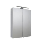 Croydex Sudbury Double Door Illuminated Mirror Cabinet - Silver