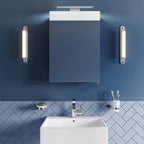 Croydex Midison Single Door Illuminated Mirror Cabinet - Silver