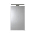 Croydex Jefferson Single Door Illuminated Mirror Cabinet - Silver