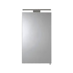 Croydex Jefferson Single Door Illuminated Mirror Cabinet - Silver