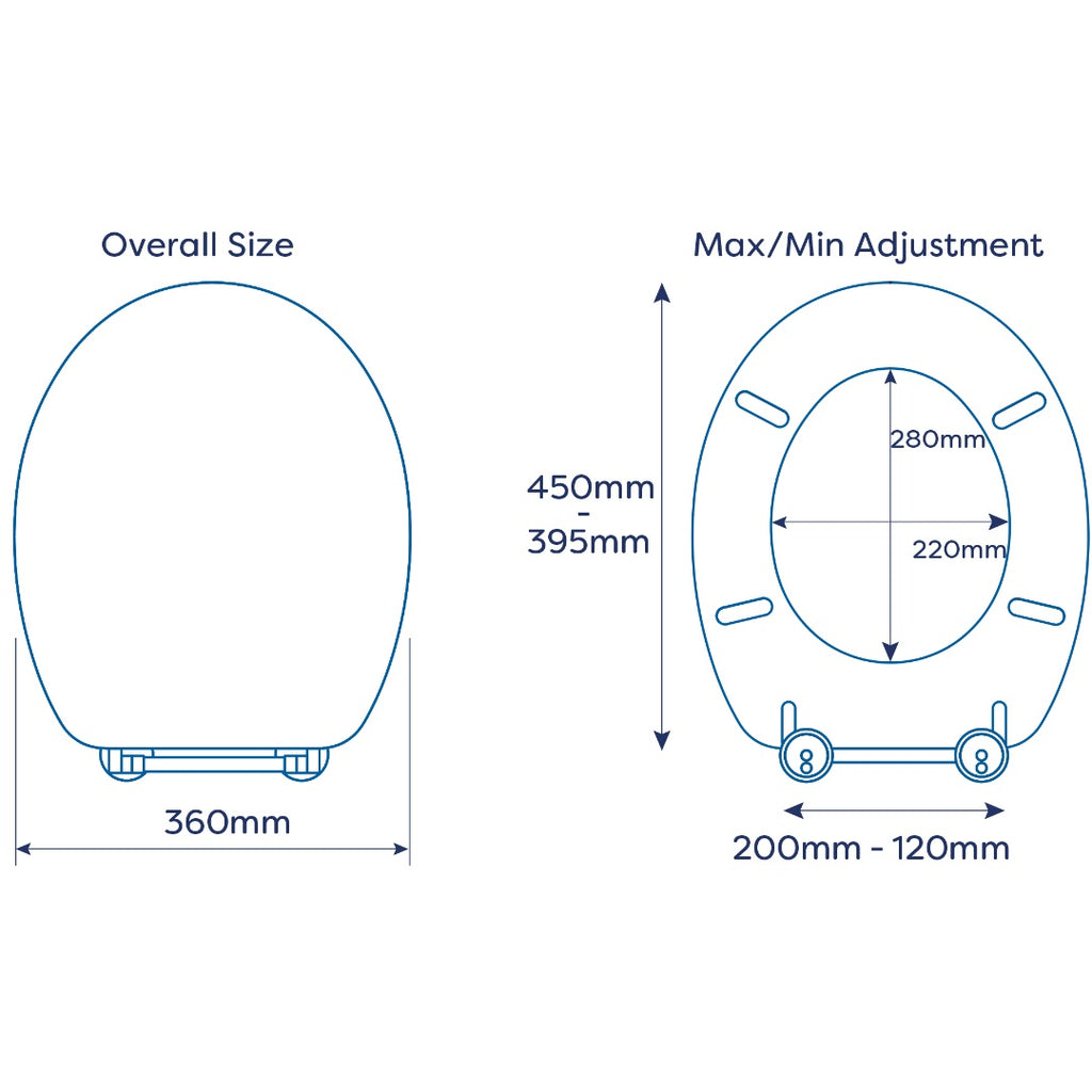 Croydex Huron Toilet Seat - White