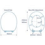 Croydex Huron Toilet Seat - White