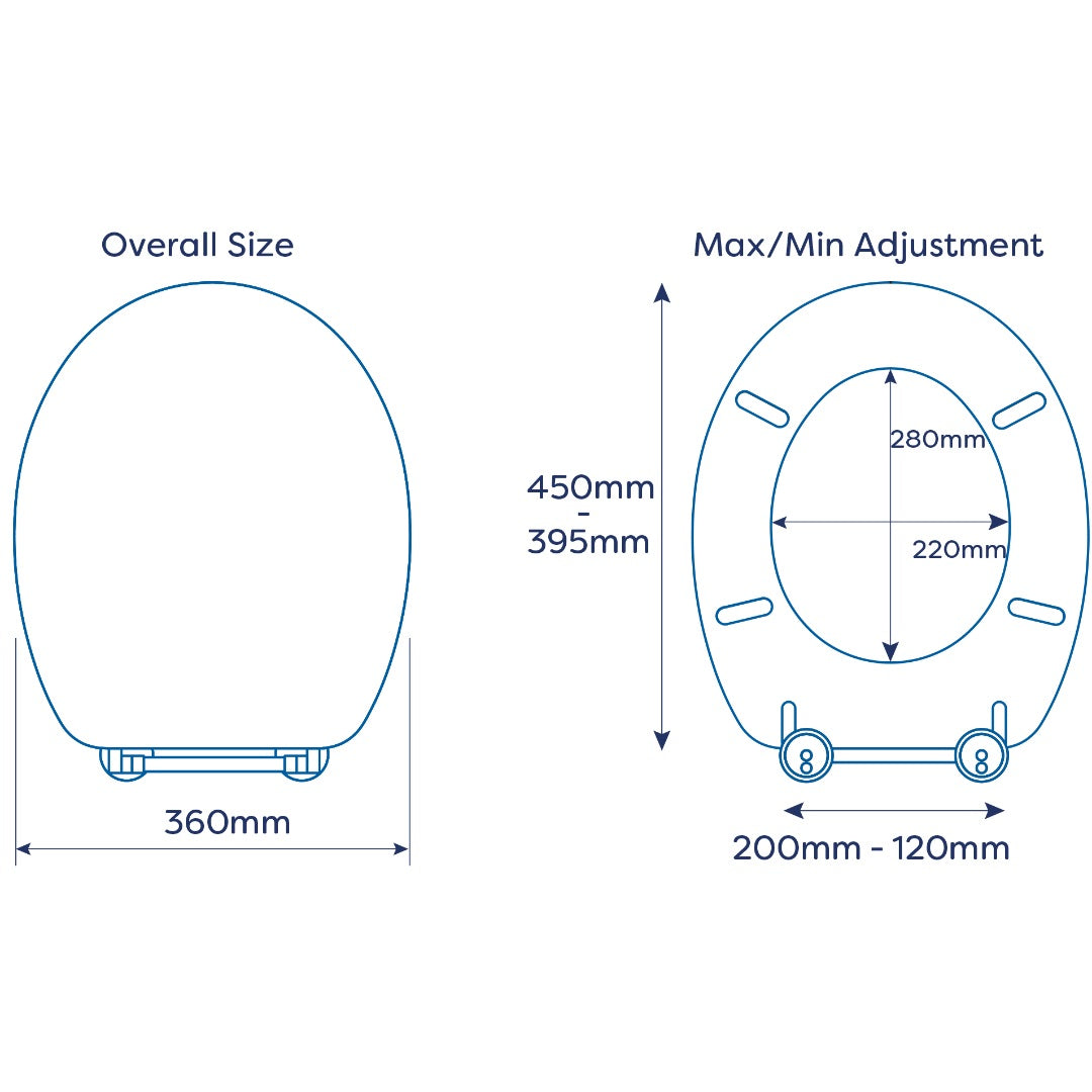 Croydex Huron Toilet Seat - White
