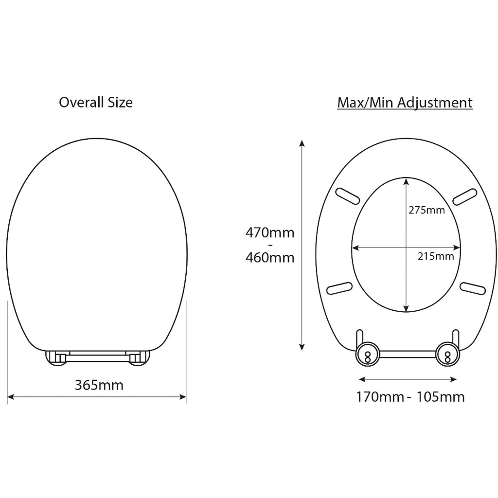 Croydex Carron Toilet Seat - White