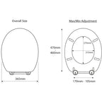 Croydex Carron Toilet Seat - White
