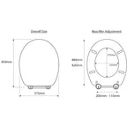 Croydex Kielder Toilet Seat - White