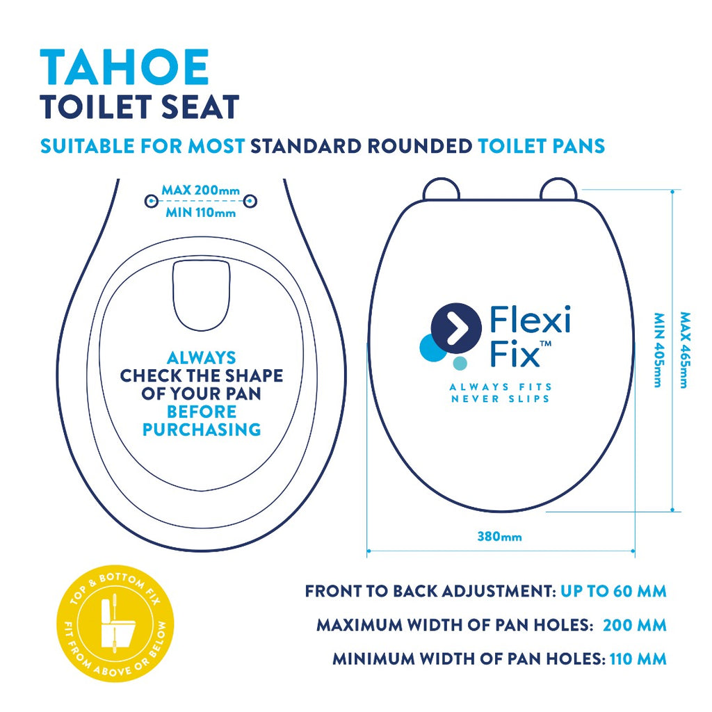 Croydex Tahoe Toilet Seat - White