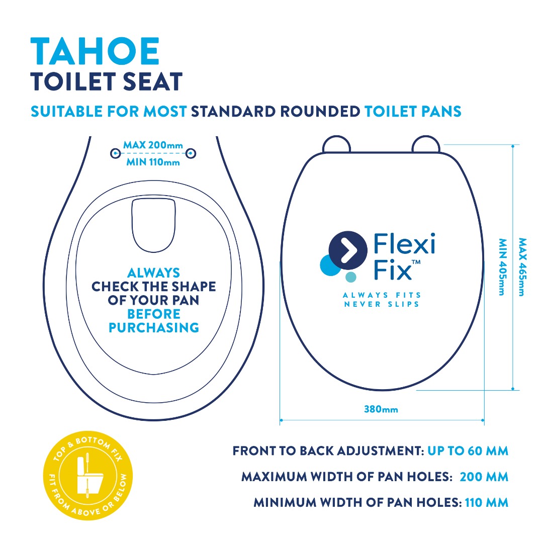 Croydex Tahoe Toilet Seat - White