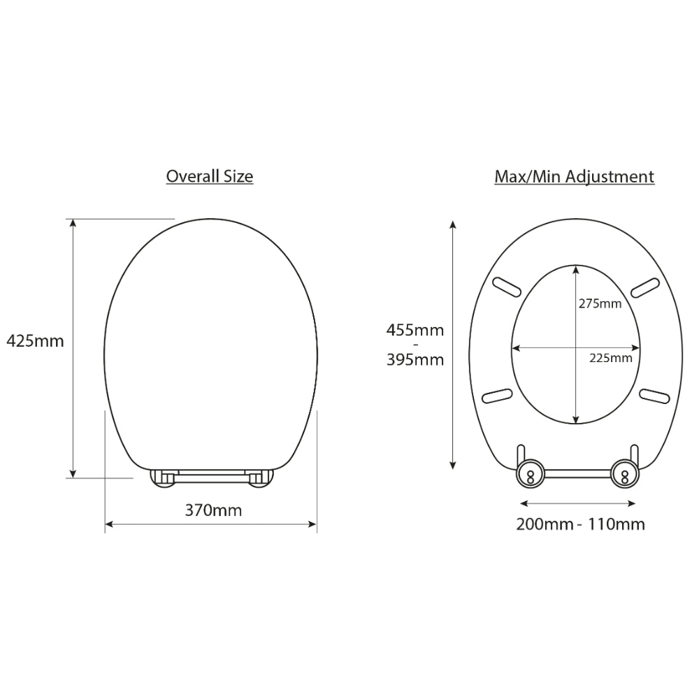Croydex Victoria Slimline Toilet Seat - White