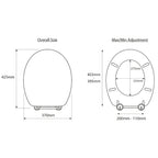 Croydex Victoria Slimline Toilet Seat - White