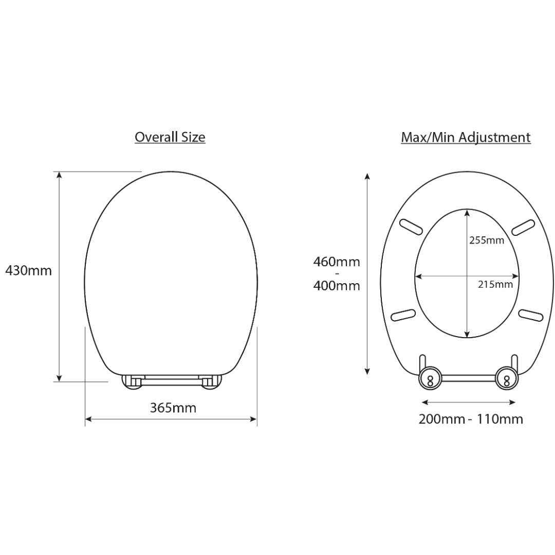 Croydex Davos Blonded Effect Toilet Seat - Pine