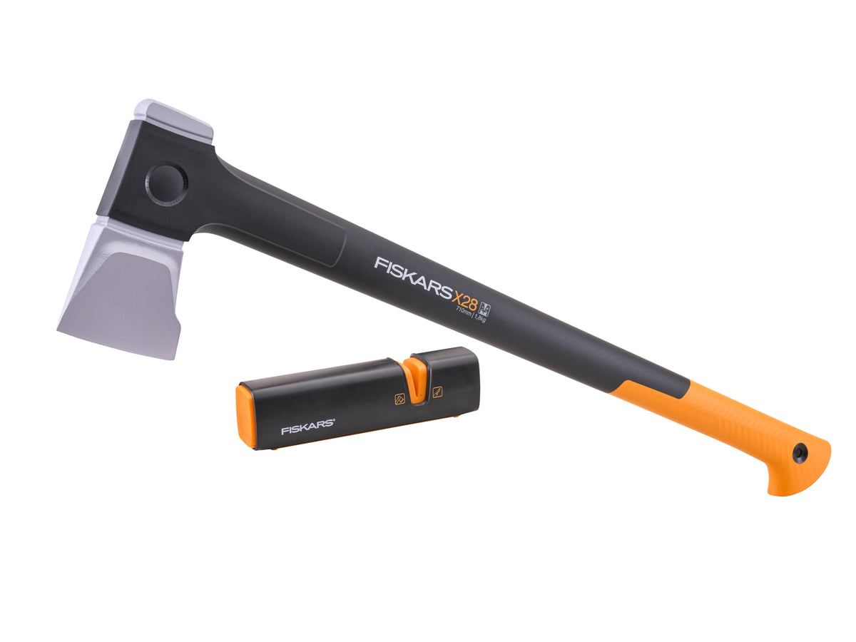 Fiskars Splitting Axe and Sharpener