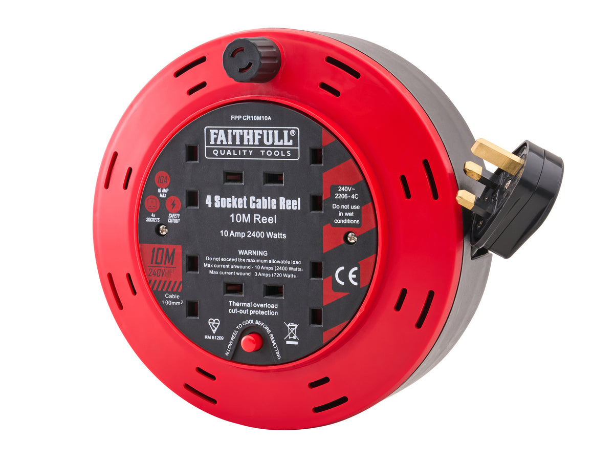 Faithfull 10m Cable Reel