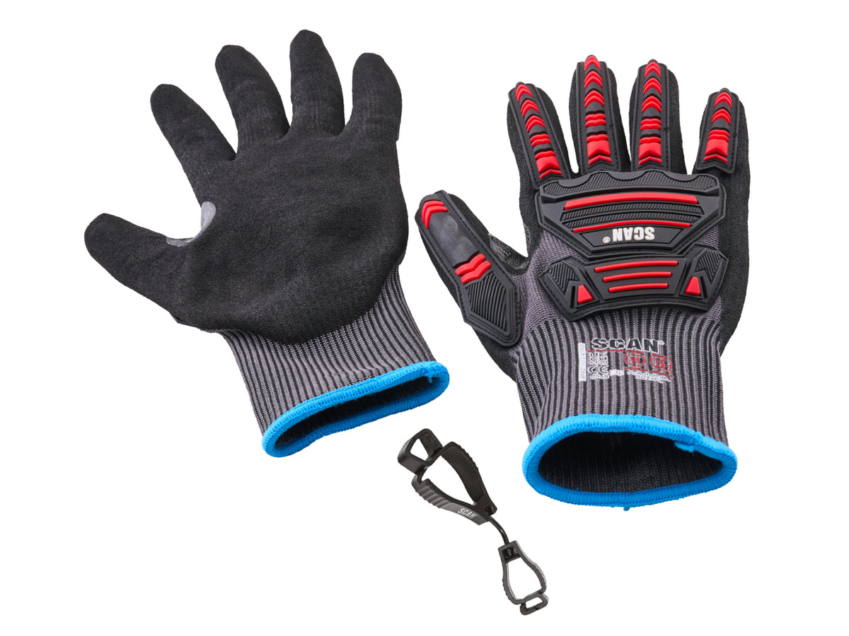 Scan Impact Cut Resistant Gloves with Clip