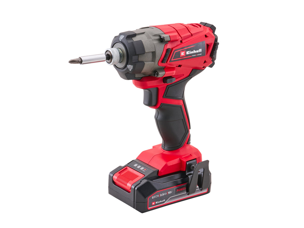 Einhell 18V Impact Driver Kit with 1 x 2.5Ah Li-ion Battery