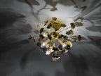 Yadira 4 Light Semi Flush Gold Leaf<br>Gold Leaf