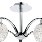 Yasmin 5 Light Semi Flush Polished Chrome<br>Polished Chrome