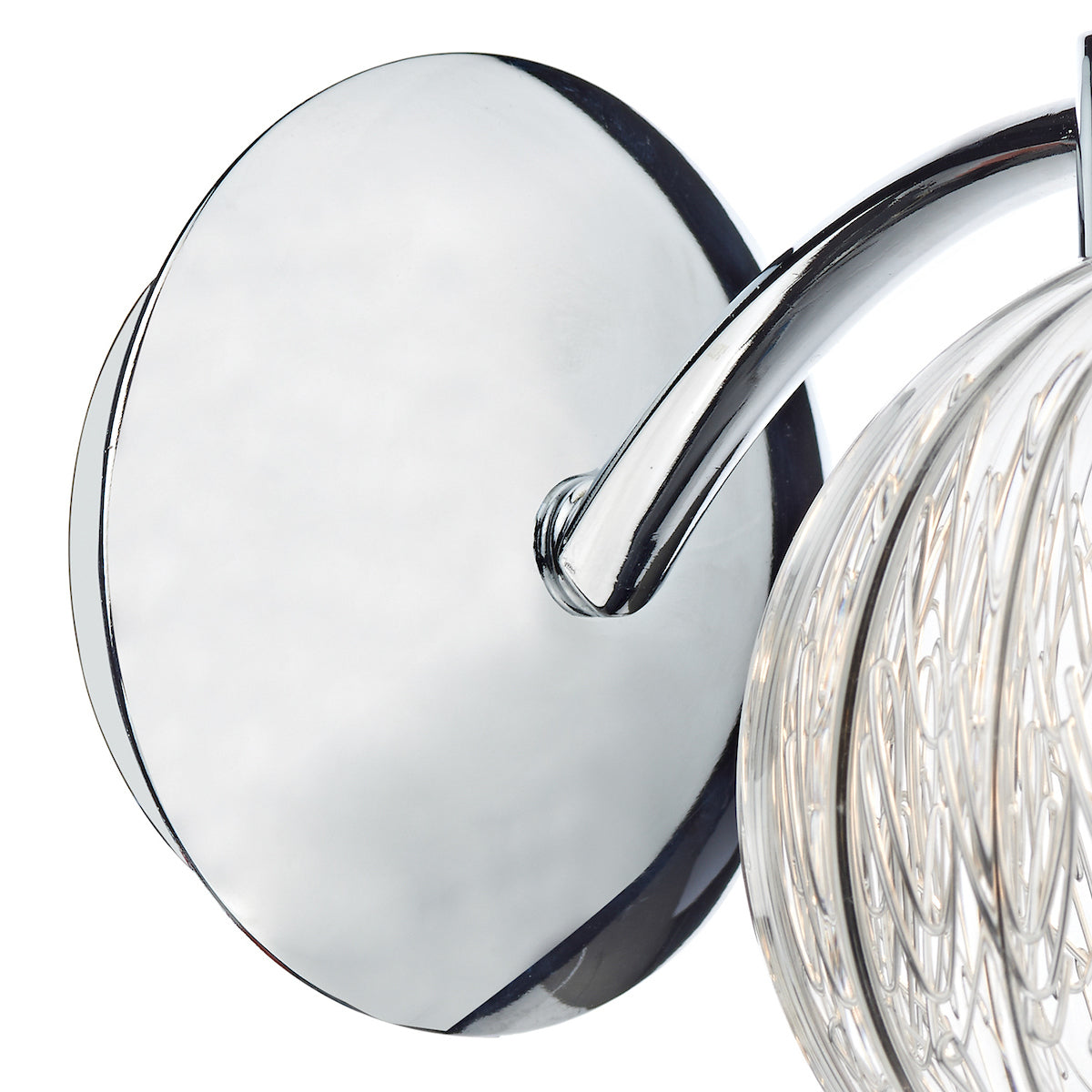 Yasmin Single Wall Bracket Polished Chrome<br>Polished Chrome
