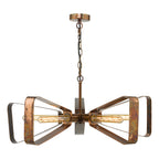 Yavanna Industrial 5 Light Pendant Oiled Copper<br>Mottled Copper