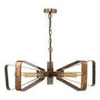 Yavanna Industrial 5 Light Pendant Oiled Copper<br>Mottled Copper
