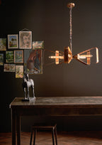 Yavanna Industrial 5 Light Pendant Oiled Copper<br>Mottled Copper