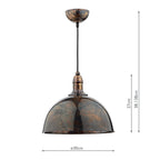 Yoko 1 Light Pendant Mottled Bronze<br>Mottled Bronze