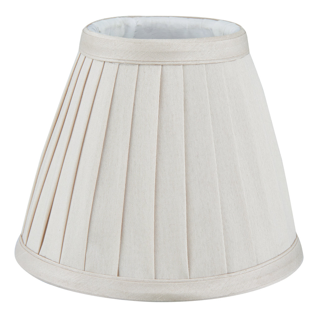 Yovanna Ivory Faux Silk Pleated Shade 15cm<br>Ivory